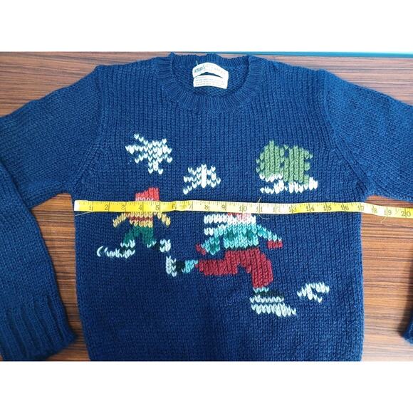 Emily's Closet Vintage Pullover Sweater Knit 90s Long Sleeve Winter Skating Snow - Picture 5 of 8